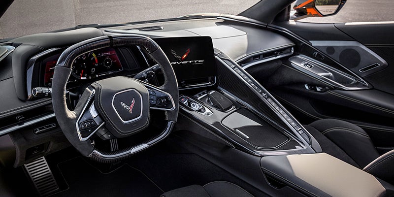 2024 Chevrolet Corvette Stingray interior and steering wheel